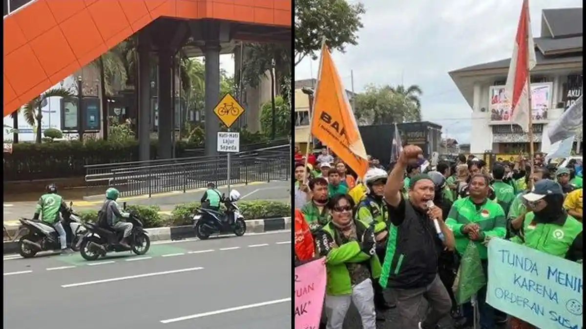 Update Demo Ojol 20 Mei 2025, Aksi Driver Ojol Demo Tak Murni, Driver Narik Tanpa Atribut