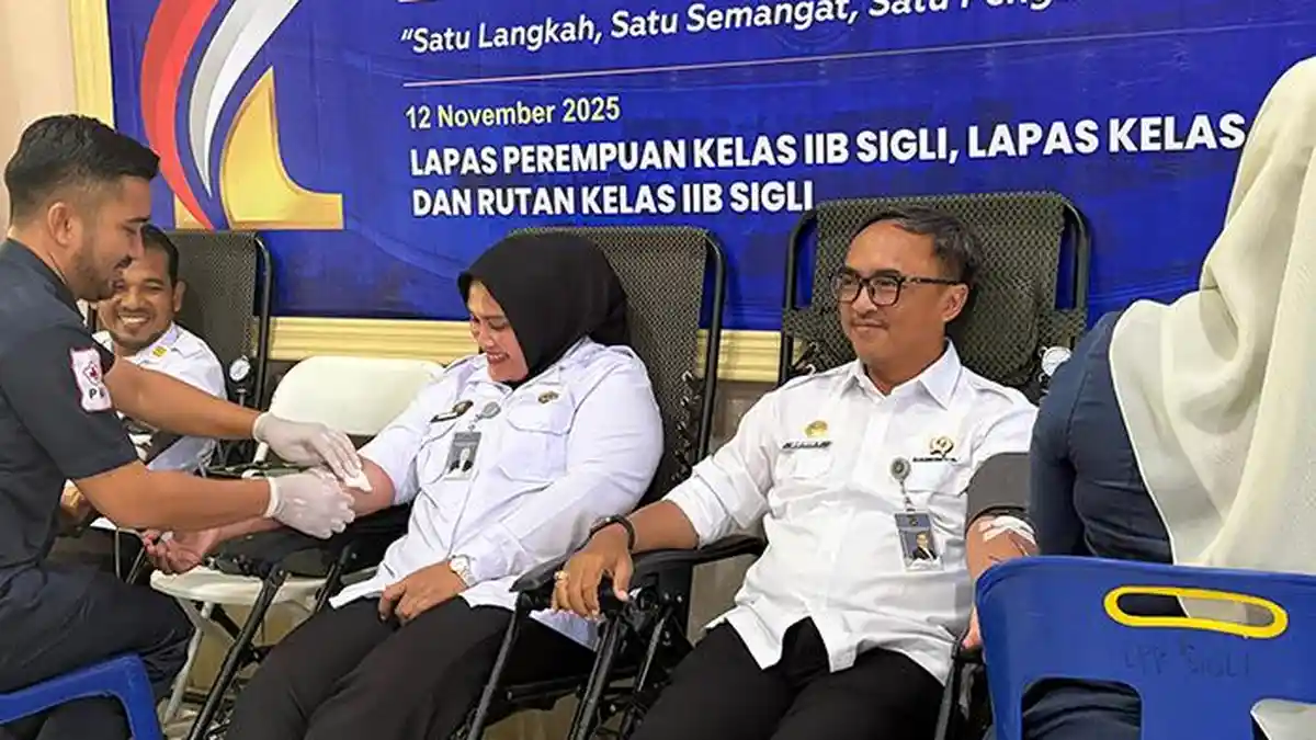 Lapas Perempuan Kelas Sigli Gelar Donor Darah, Hari Bakti Kemenimipas
