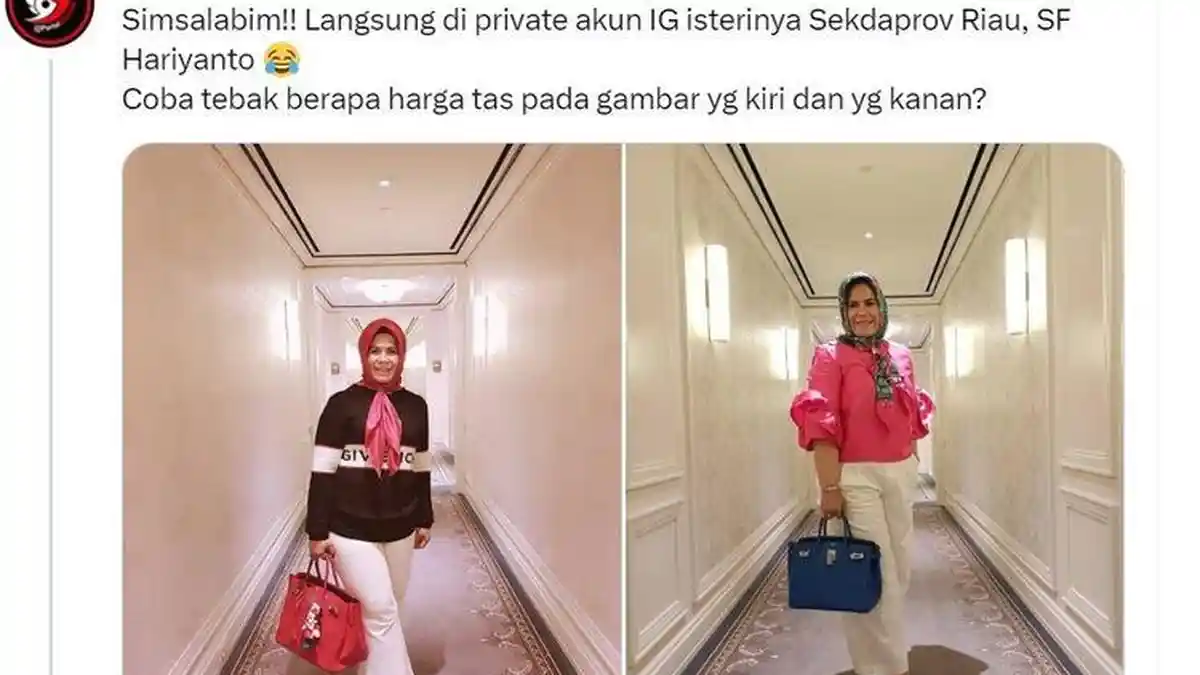 VIRAL Foto Gaya Hedonisme Istri Sekda Riau hingga Harga Tasnya Disorot, Berikut Klarifikasinya