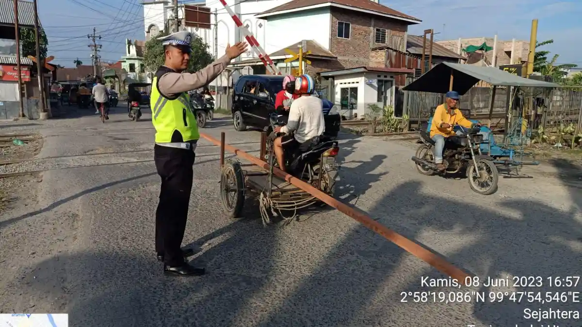 Sat Lantas Polres Tanjungbalai Tekan Pelanggaran dan Kecelakaan di Wilayah Rawan