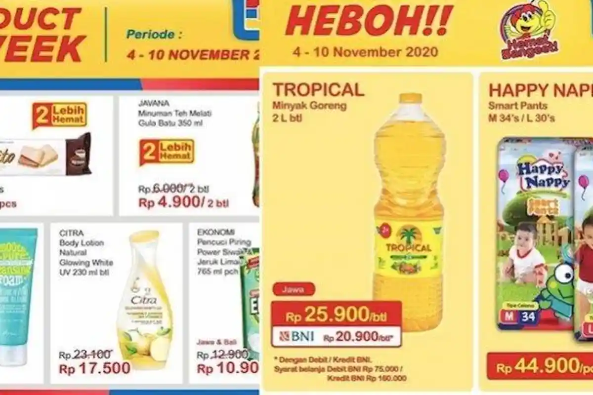 PROMO JSM Indomaret 6-8 November Sehari Lagi, Diskon Mulai Minyak Goreng, Snack Hingga Susu Cair