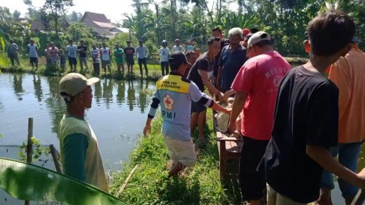 Nenek 81 Tahun di Tulungagung Ditemukan Tewas di Kolam Gurami, Terpeleset saat Malam Hari