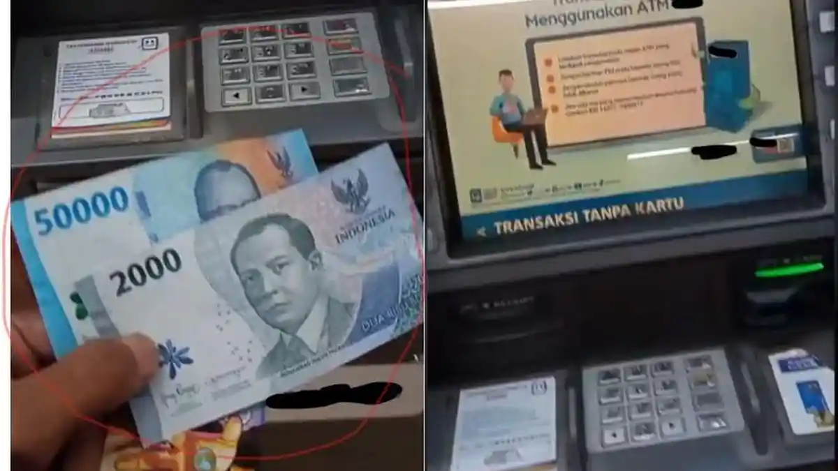 VIRAL Niat Hati Tarik Uang di ATM, Pria Ini Malah Dapat Pecahan Uang 2.000 Rupiah