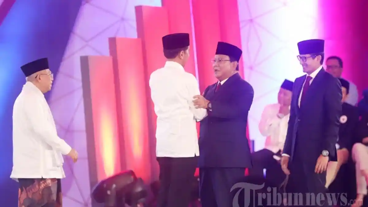 PERHATIAN Joko Widodo-Maaruf Amin dan Prabowo Subianto-Sandiaga Uno Tipis Terhadap Isu Terorisme