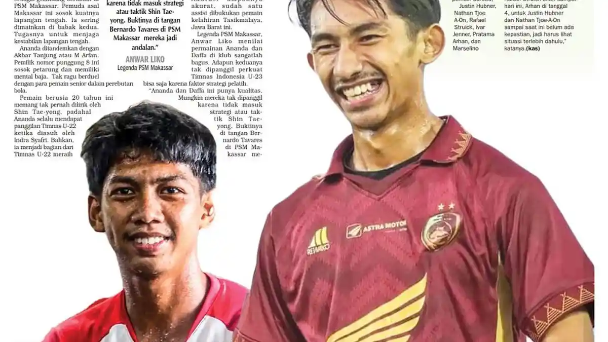 Naik Turun Performa Pemain Muda PSM Makassar: Daffa Salman Konsisten ...