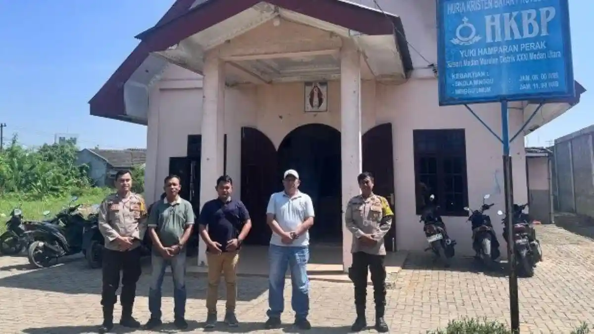 Polsek Hamparanperak Laksanakan Patroli Pengamanan Ibadah Minggu di Deliserdang - Tribun-medan.com