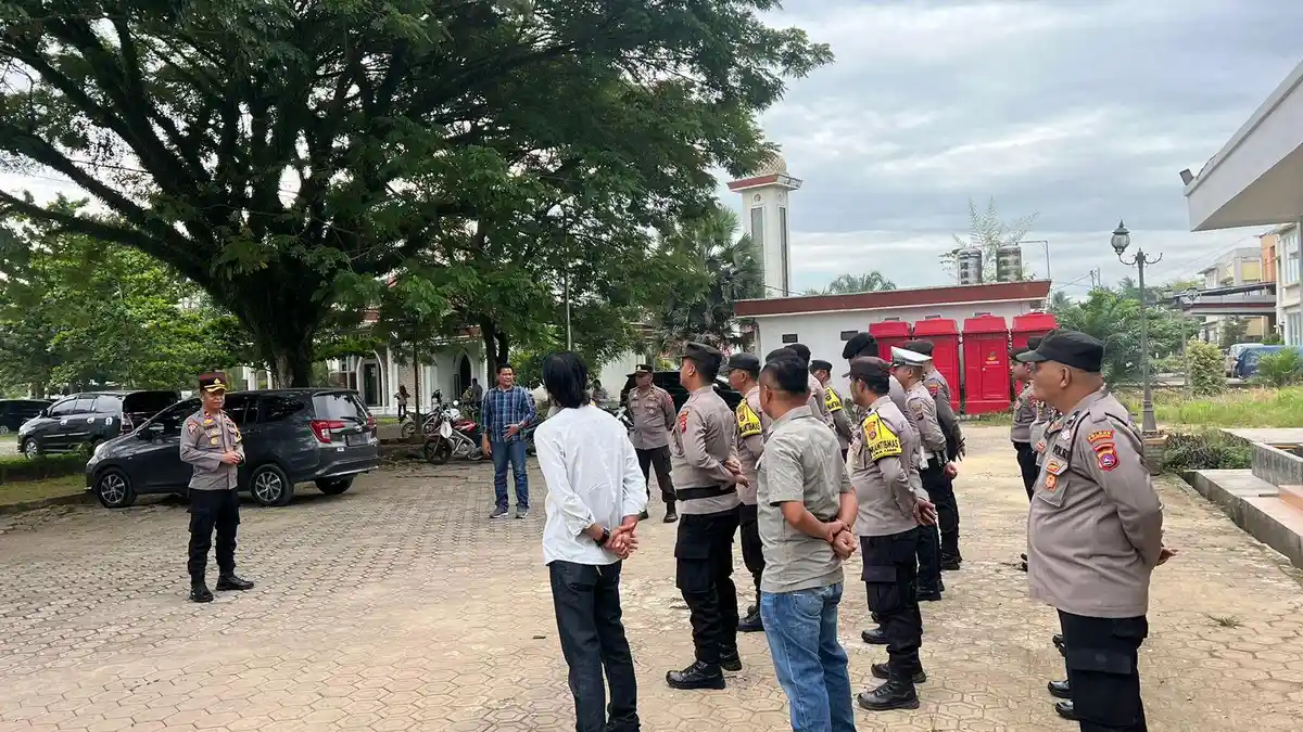 Aparat Kepolisian Amankan Rekapitulasi Hasil Penghitungan Suara Pilkada Dharmasraya 2024