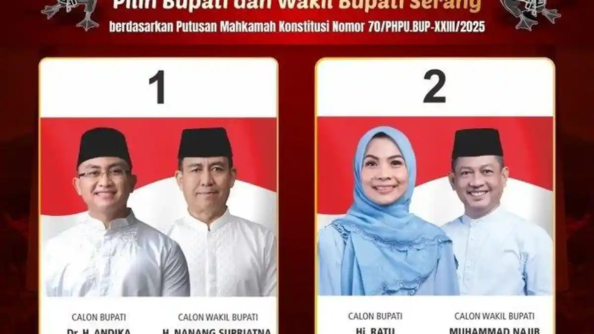 Hasil Quick Count PSU Kabupaten Serang Versi Indikator, Ratu Zakiyah-Najib Peroleh 76,9 Persen Suara