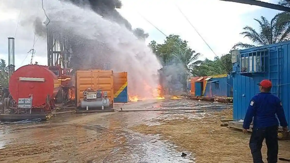 Sumur Minyak Pertamina di Aceh Tamiang Terbakar, BPBD Aceh Kerahkan Dua Damkar