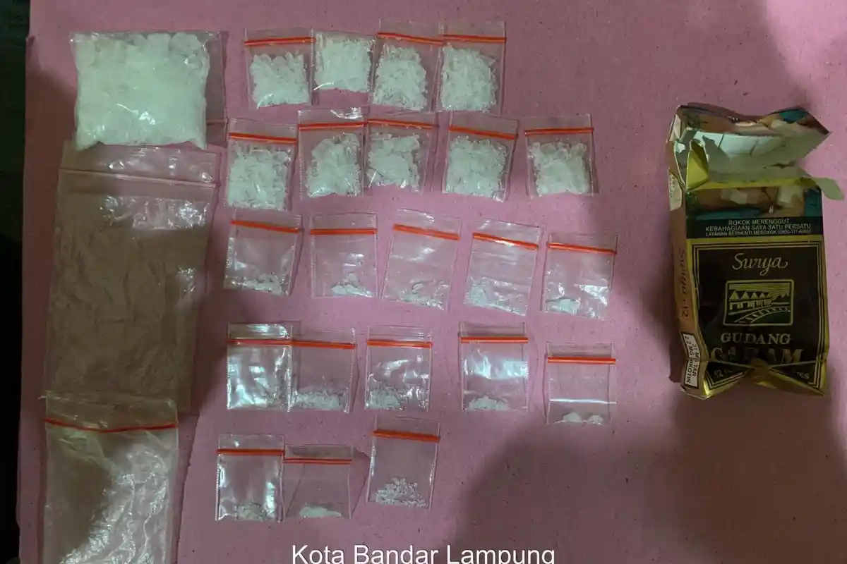 Simpan Sabu Dalam Kotak Rokok, Pemuda asal Panjang Diciduk Polresta Bandar Lampung