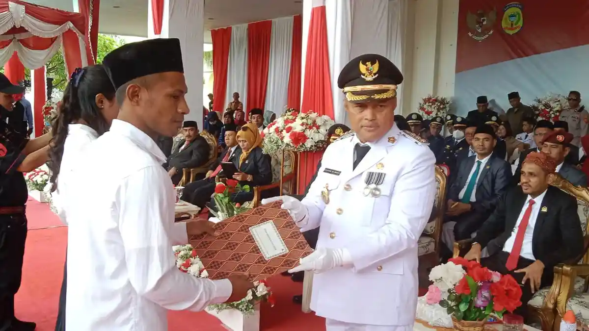 57 Narapidana di Lapas Kelas III Namlea Dapat Remisi HUT ke-77 RI