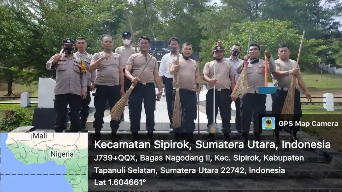 Polsek Sipirok Gelar Kurve di Taman Makam Pahlawan