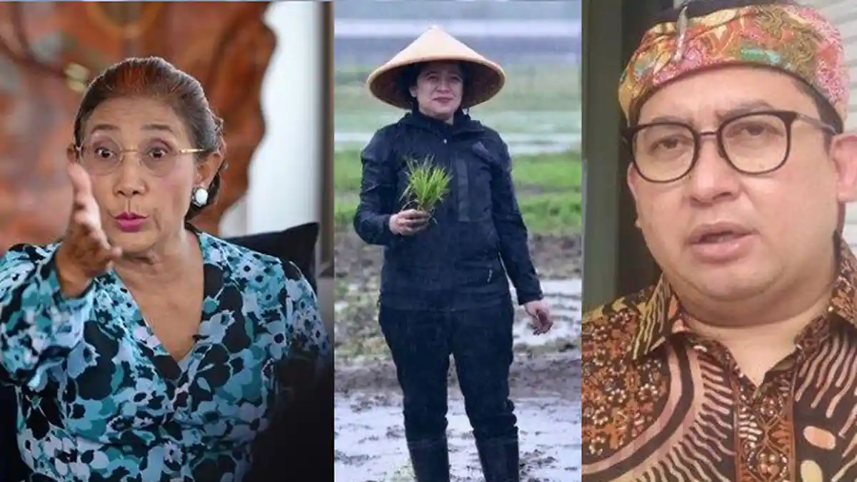 Susi Pudjiastuti dan Fadli Zon Sindir Aksi Puan Maharani Tanam Padi: Belum Belajar Pencitraan 4.0