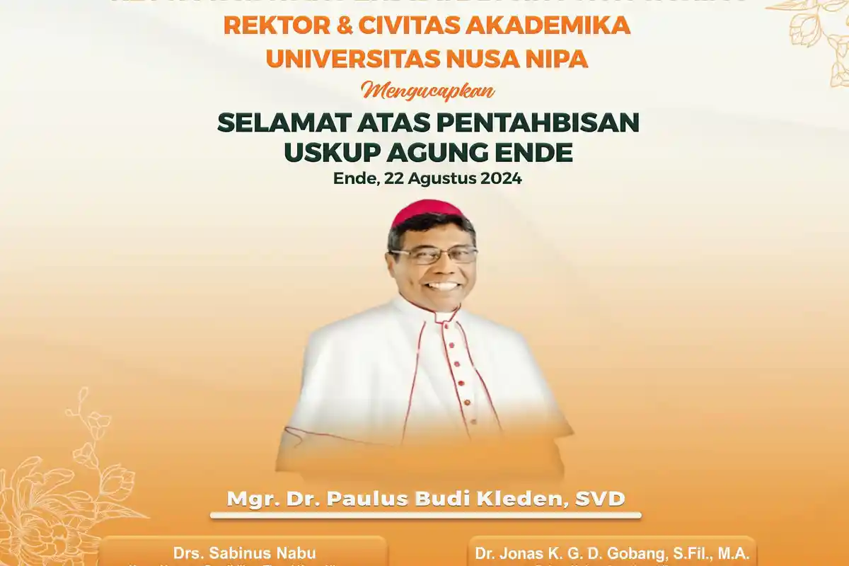 Rektor Universitas Nusa Nipa: Uskup Agung Ende Terpilih Imam yang Bersahaja dalam Kecerdasannya