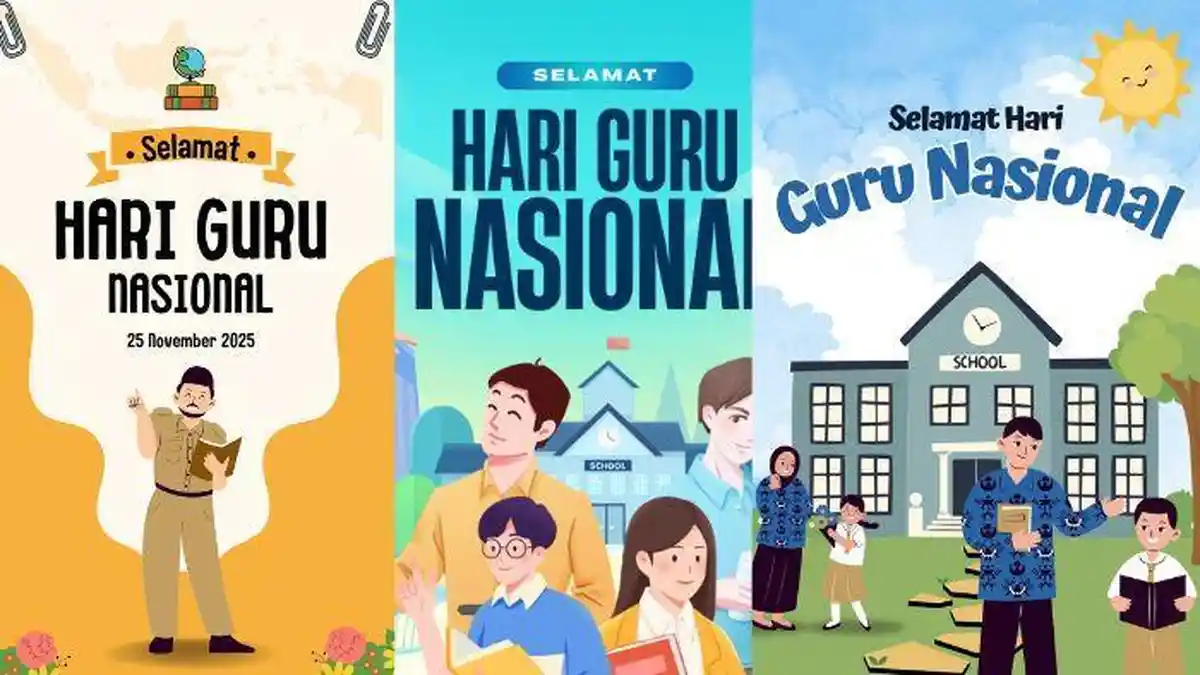 Daftar 25 Link Download Poster Hari Guru Nasional 2025 dengan Desain Keren Tinggal Pakai