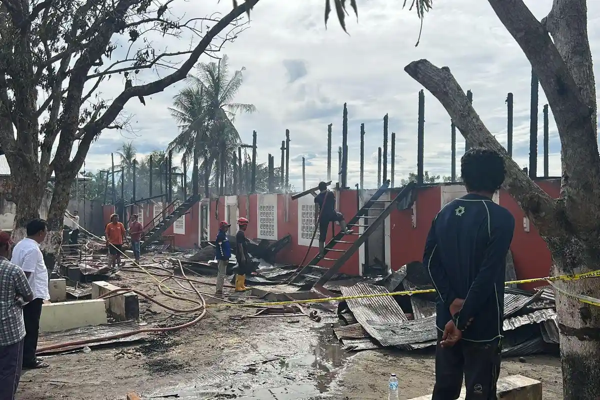 Kebakaran Ponpes DDI Patobong Pinrang Tewaskan 1 Santri Diduga Akibat Korsleting Listrik Kipas Angin