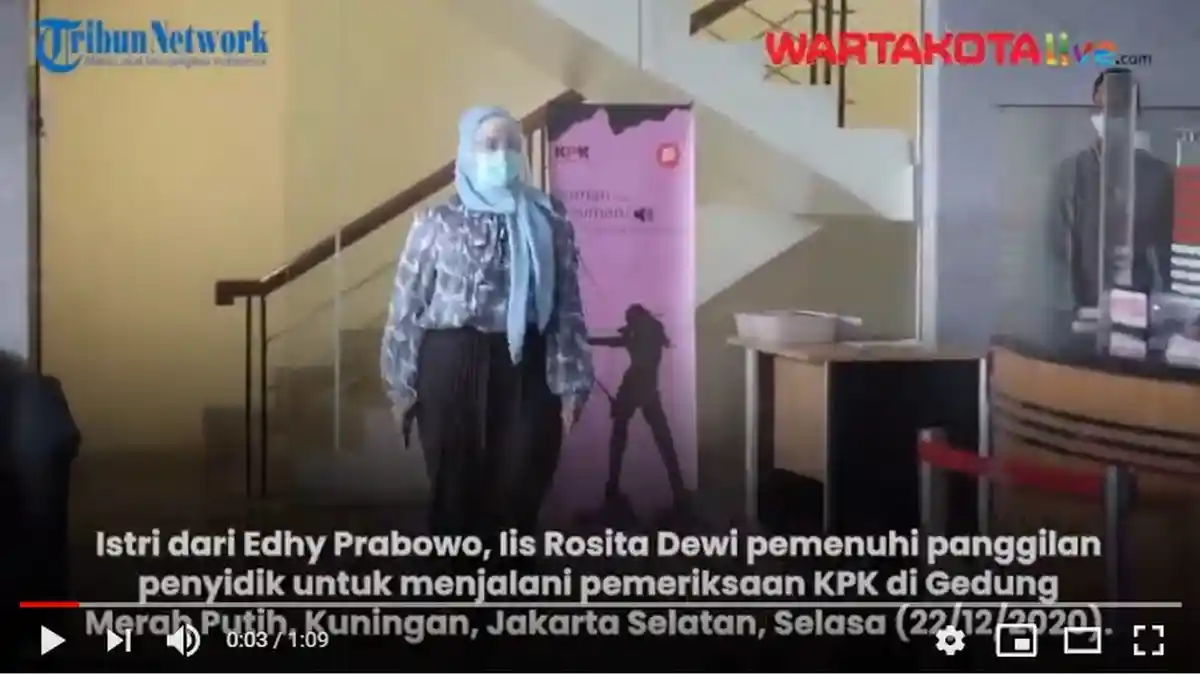 VIDEO Istri Edhy Prabowo, Iis Rosita Dewi Kembali Diperiksa KPK