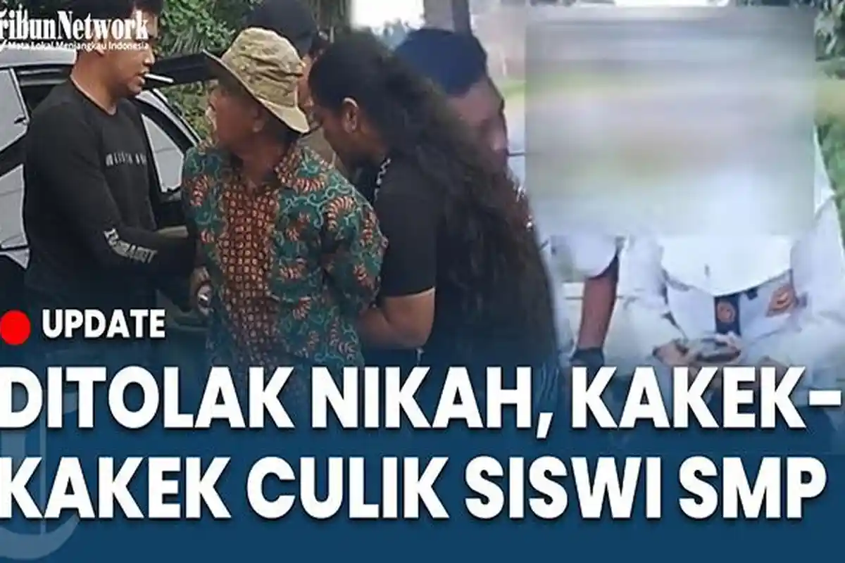 Cinta Ditolak Kakek Culik Siswi SMP Disiang Bolong, Warga yang Melihat Tak Berkutik Diancam Sajam
