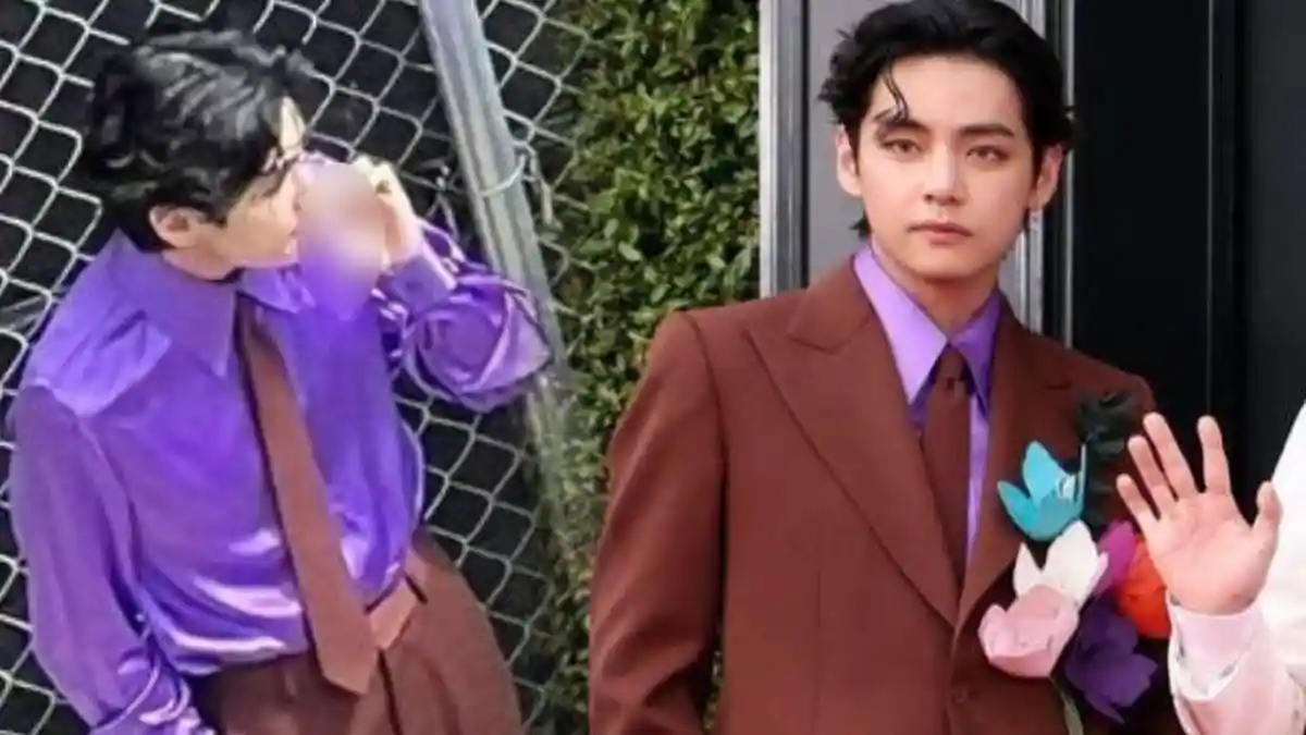 Potret V BTS Diduga Merokok Sebelum Tampil di Grammy 2022, Begini Reaksi dari Netizen Korea