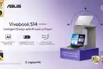 ASUS Vivobook S14 S3407QA, Laptop AI untuk Kerja Cepat dan Praktis Sepanjang Hari
