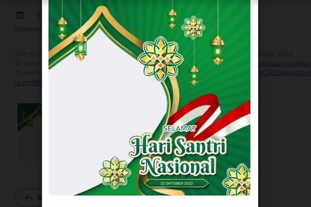 Daftar Link Twibbon Hari Santri Nasional 2022, Simak Tutorial Bagikan Sosmed