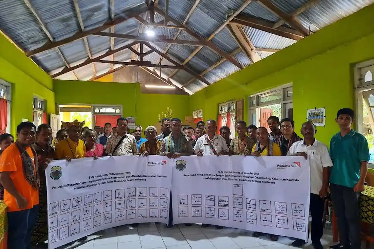 Didukung WVI, Desa Kuanfatu Timor Tengah Selatan Deklarasikan ODF