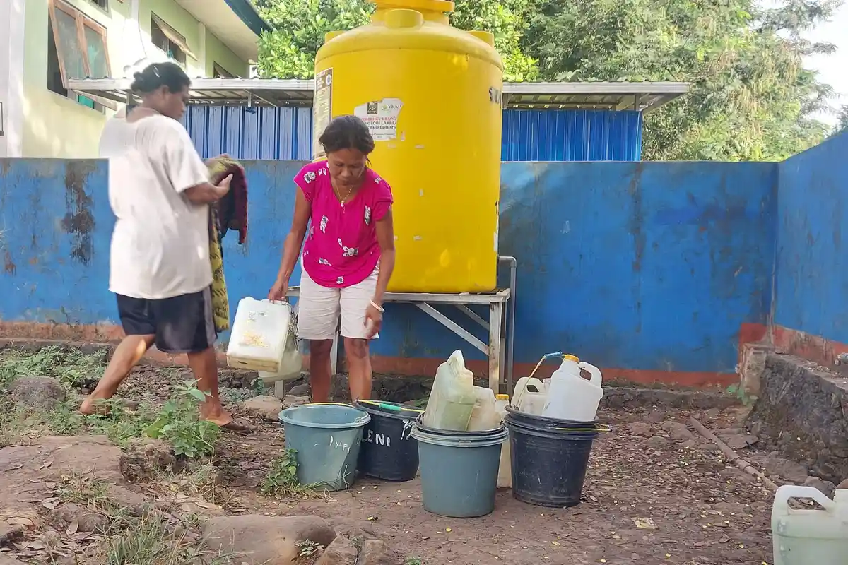 Warga dan Pengungsi di Flores Timur NTT Kesulitan Air Bersih, Tak Bisa Masak dan Buang Air