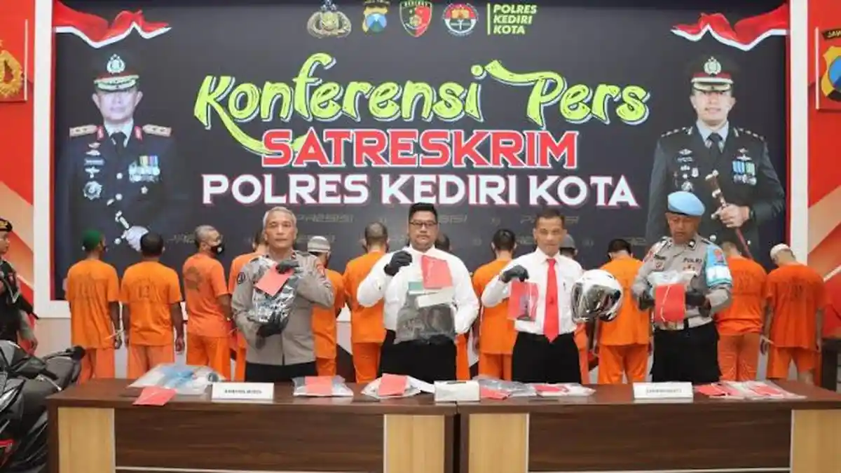 8 Kasus Kriminal Diungkap Polres Kediri Kota Selama Juli 2024