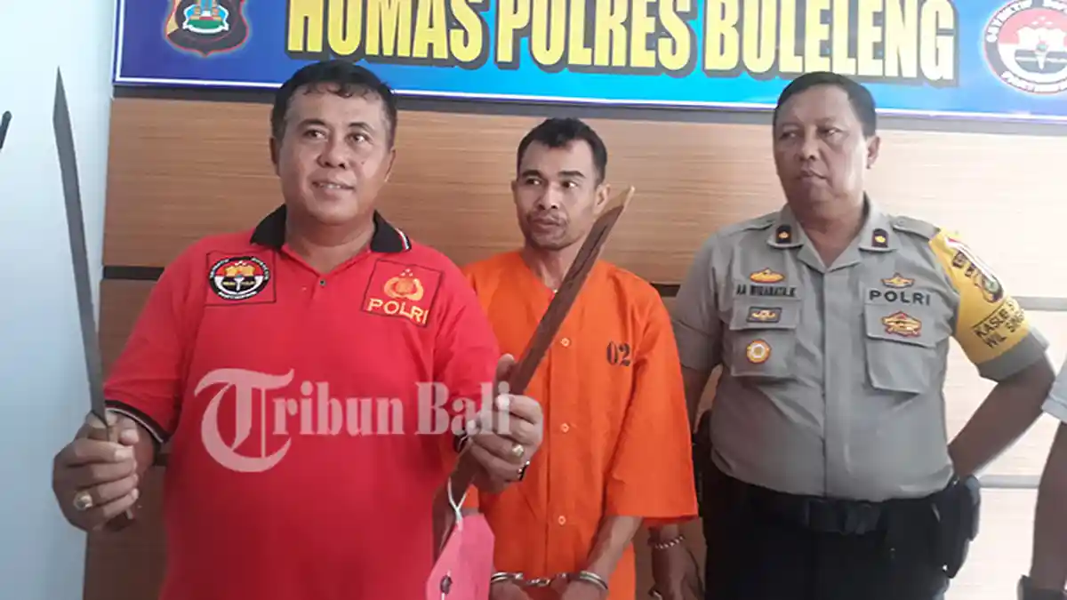 Nengah Rumiada Hunus Pedang di Leher Gede Budiartama, Istri Kabur Setelah Didorong Nengah Rumiada