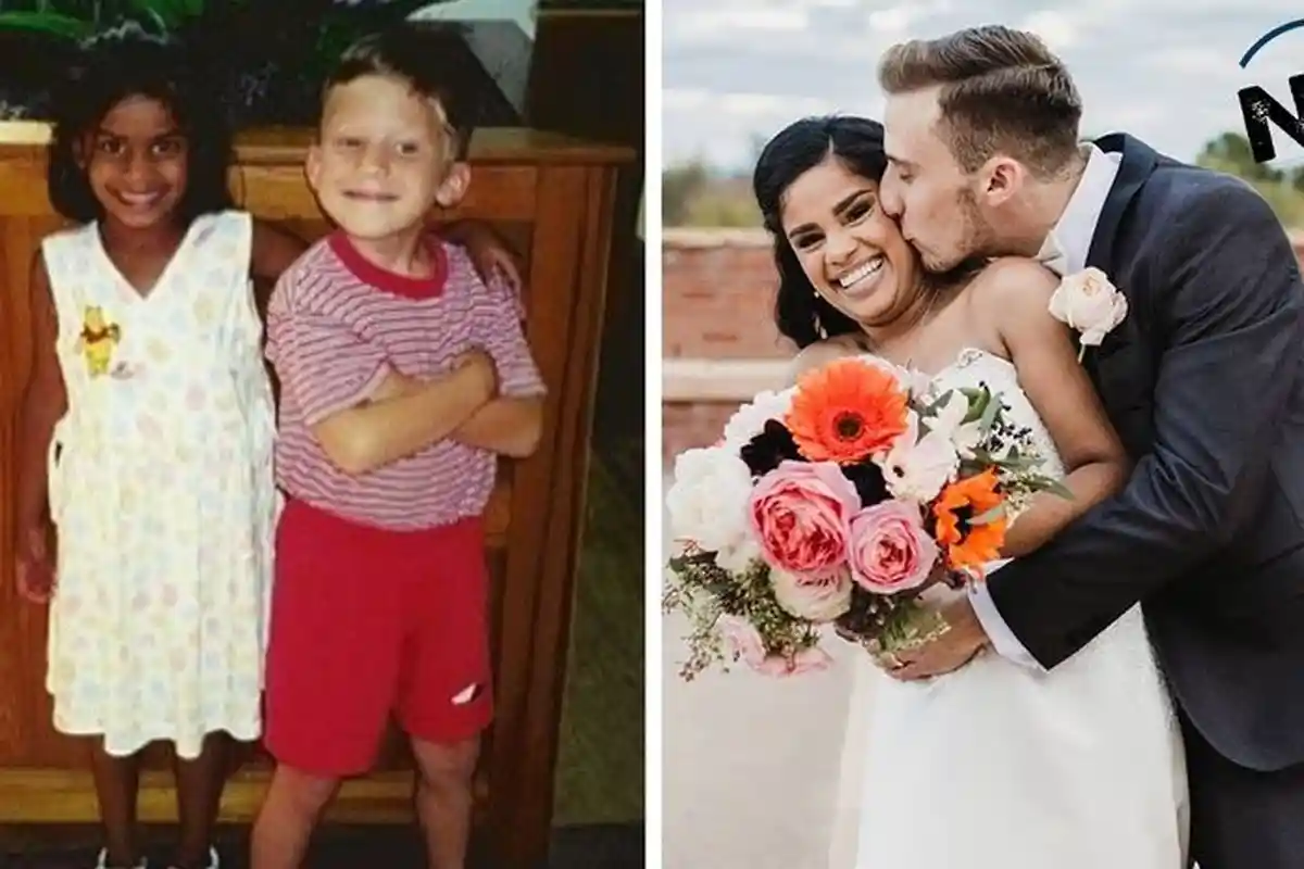 Berteman Selama 20 Tahun, Pria ini Akhirnya Menika dengan Teman Semasa Kecilnya