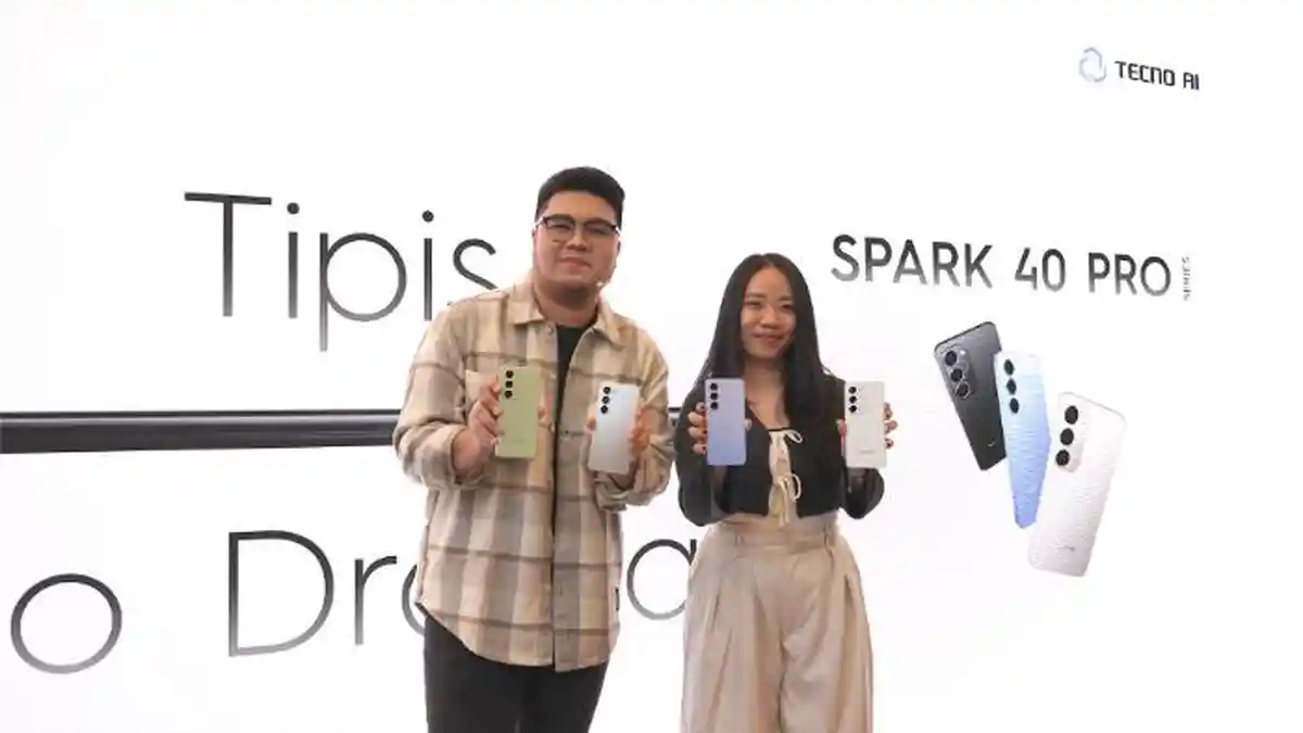 TECNO Rilis SPARK 40 Pro dan SPARK 40 Pro+, Usung Bodi Tipis Harga Mulai Rp 1,9 Juta