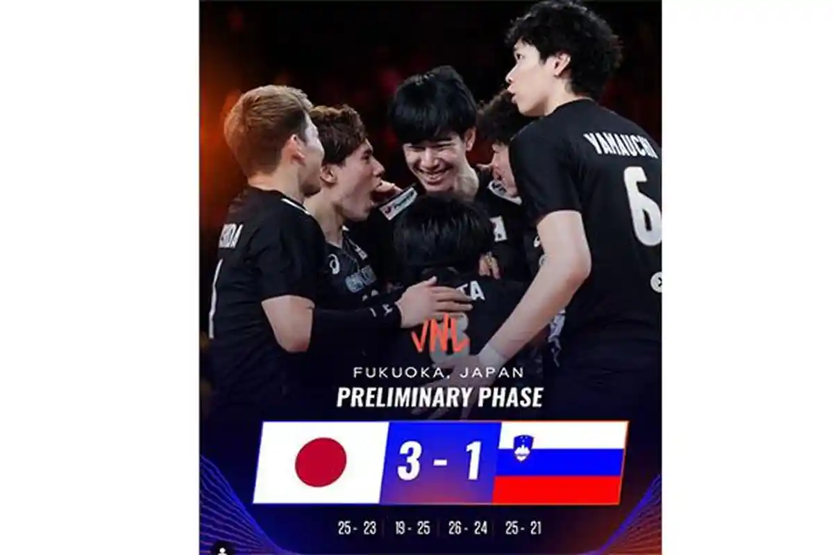 Rekap Hasil Voli VNL 2024 Putra Hari Ini Lengkap Hasil Tadi Malam Yuji Nishida Cs Kembali Ngegas