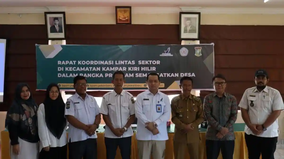 BBPOM Pekanbaru Gelar Rakor Lintas Sektor Program Semangatkan Desa di Kampar