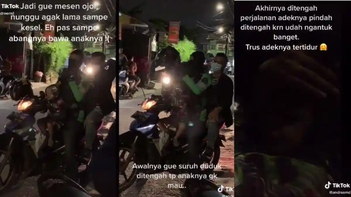 Viral Driver Ojol Membawa Anaknya saat Jemput Penumpang, Ternyata Begini Kejadian Sebenarnya