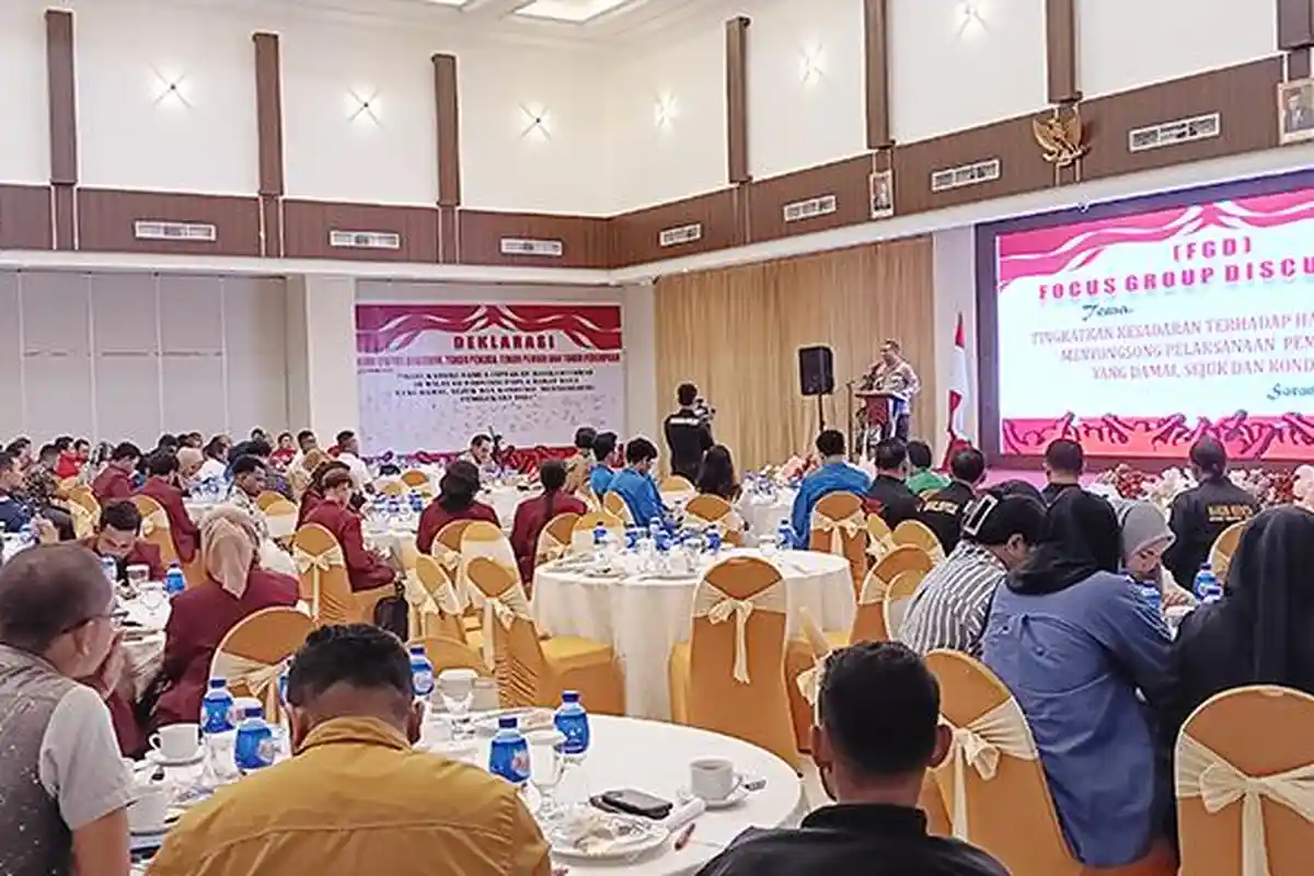 Polda Papua Barat Gelar FGD di Kota Sorong, Ada Deklarasi Dukungan Pilkada Aman dan Damai