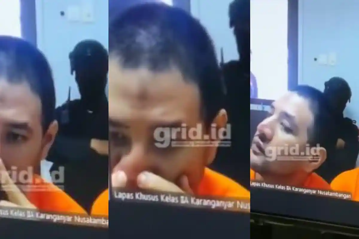 Asik Ngaca di Kamera, Ammar Zoni Sibuk Pencet Jerawat saat Sidang Minta Pindah dari Nusakambangan