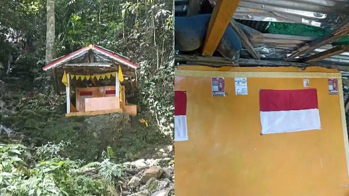 Tempel Stiker di Petilasan, Caleg PDIP dan Perindo Berburu Suara di Uwentira Donggala