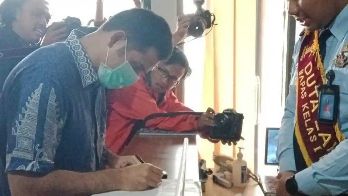 Mantan Bendahara Partai Demokrat M Nazaruddin Bebas Murni dari Bapas Bandung