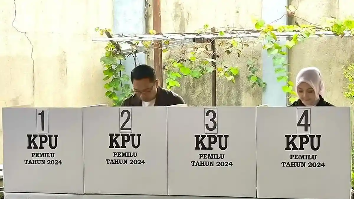 Pasangan Amin Menang di TPS Ciumbuleuit Bandung Tempat Ridwan Kamil Mencoblos