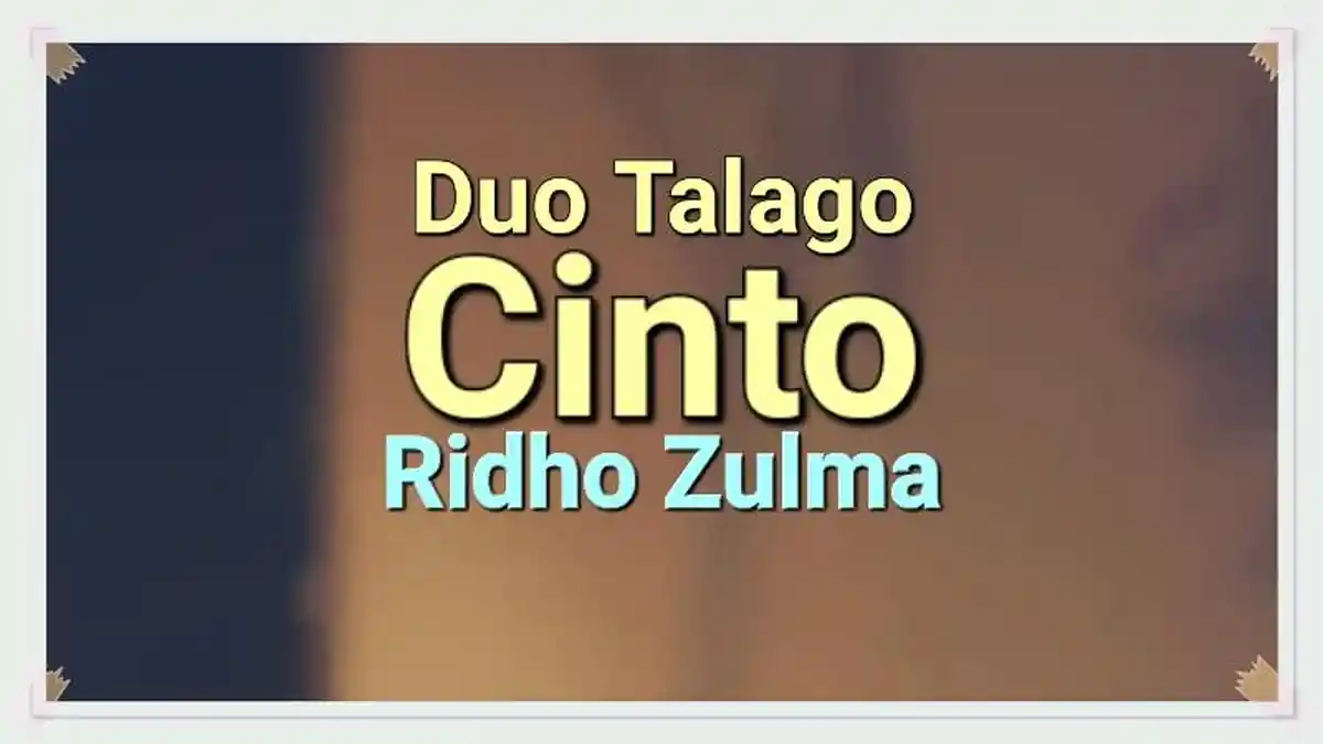 Lirik Lagu Duo Talago Cinto - Ridho Zulma - Tribunmanado.co.id