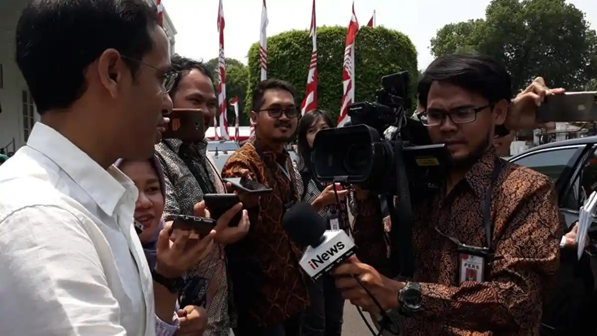 Usai Rapat Paripurna Perdana, Mendikbud Nadiem Makarim Tutup Mulut