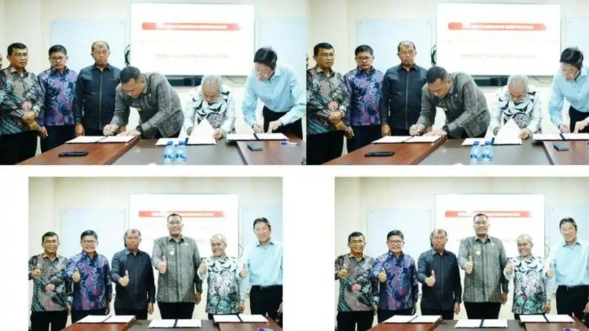 Bupati Toba Effendi Napitupulu Teken Kerja Sama Pembangunan PLTS Atap di Kabupaten Toba