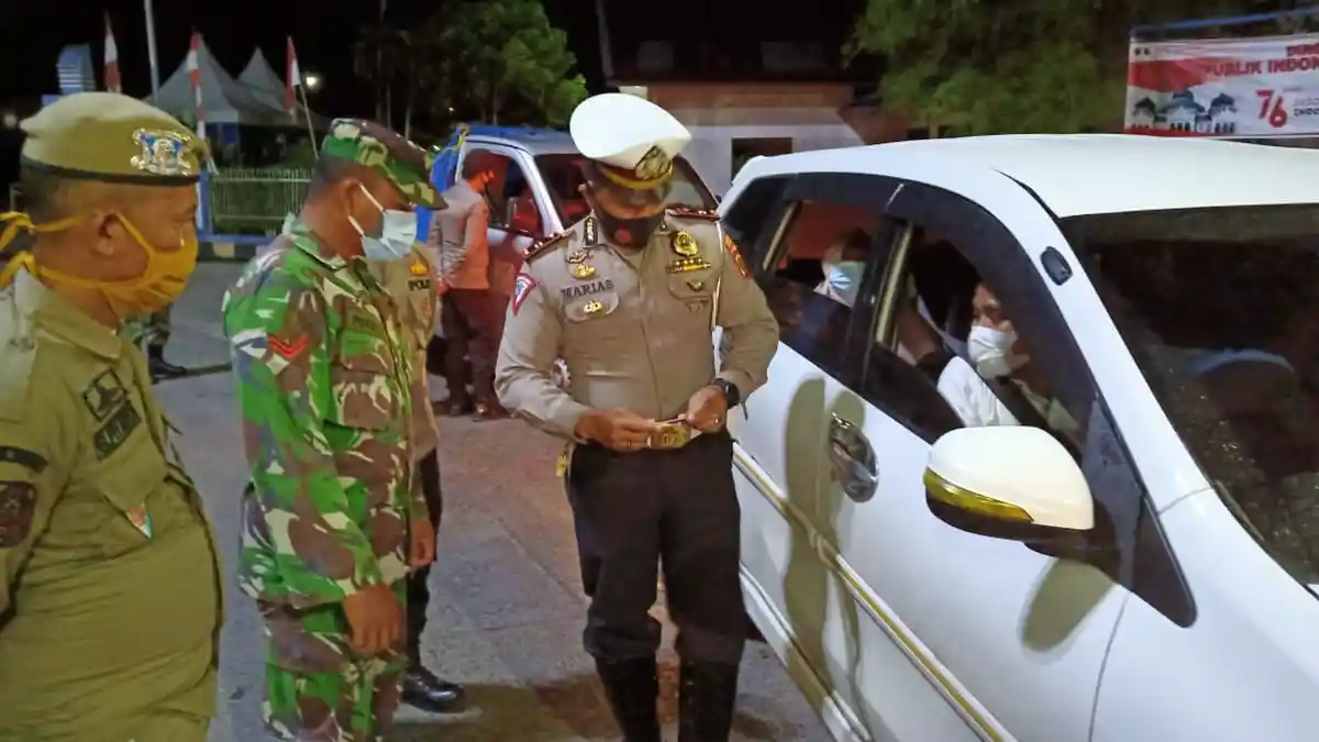 Di Perbatasan, Pendatang dari Sumut Diperiksa Ketat, Wajib Sertifikat Vaksin