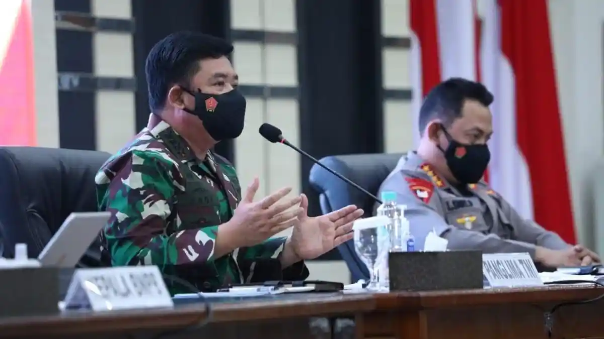 Panglima TNI Minta Forkopimda Kalimantan Barat Tidak Lengah Meski Kasus Covid-19 Turun