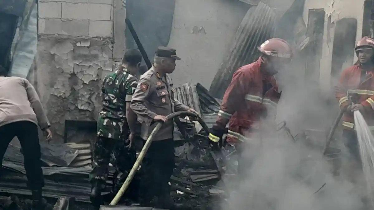 Ditinggal Berjualan, Rumah Milik Kadinah di Mrebet Purbalingga Hangus Dilalap Api