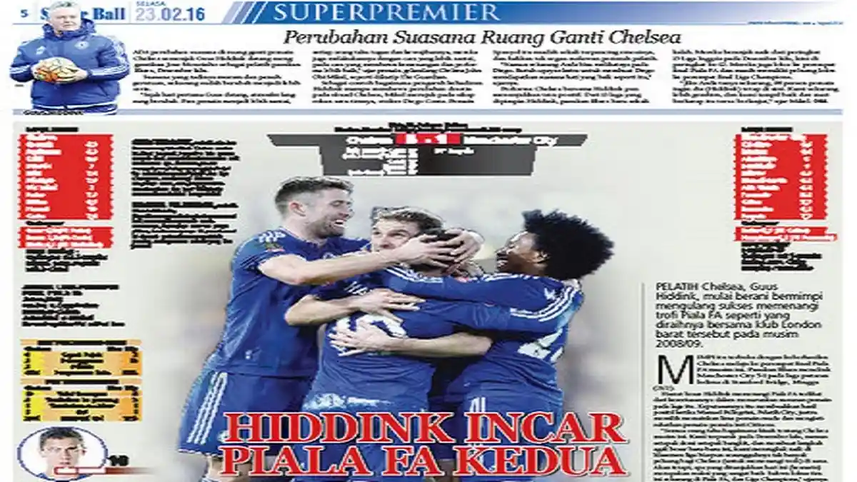 Guus Hiddink Bermimpi Ulang Sukses Raih Trofi Piala FA
