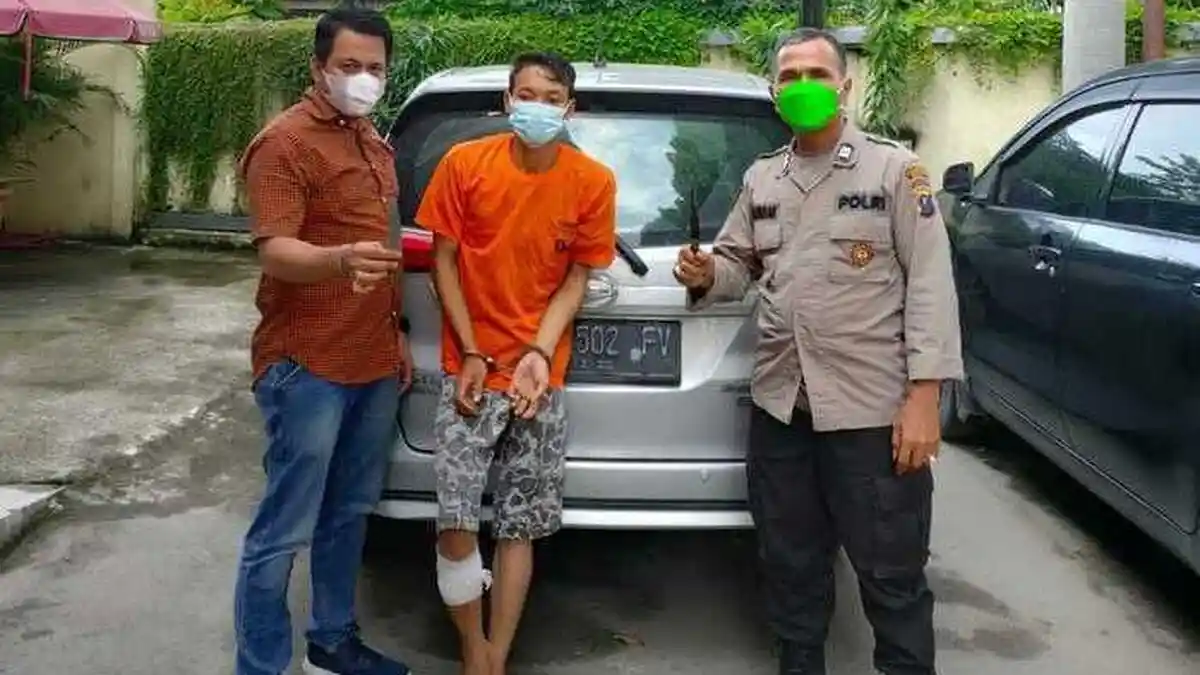Polisi Tembak Kaki Perampok yang Tikam Sopir Online di Deliserdang