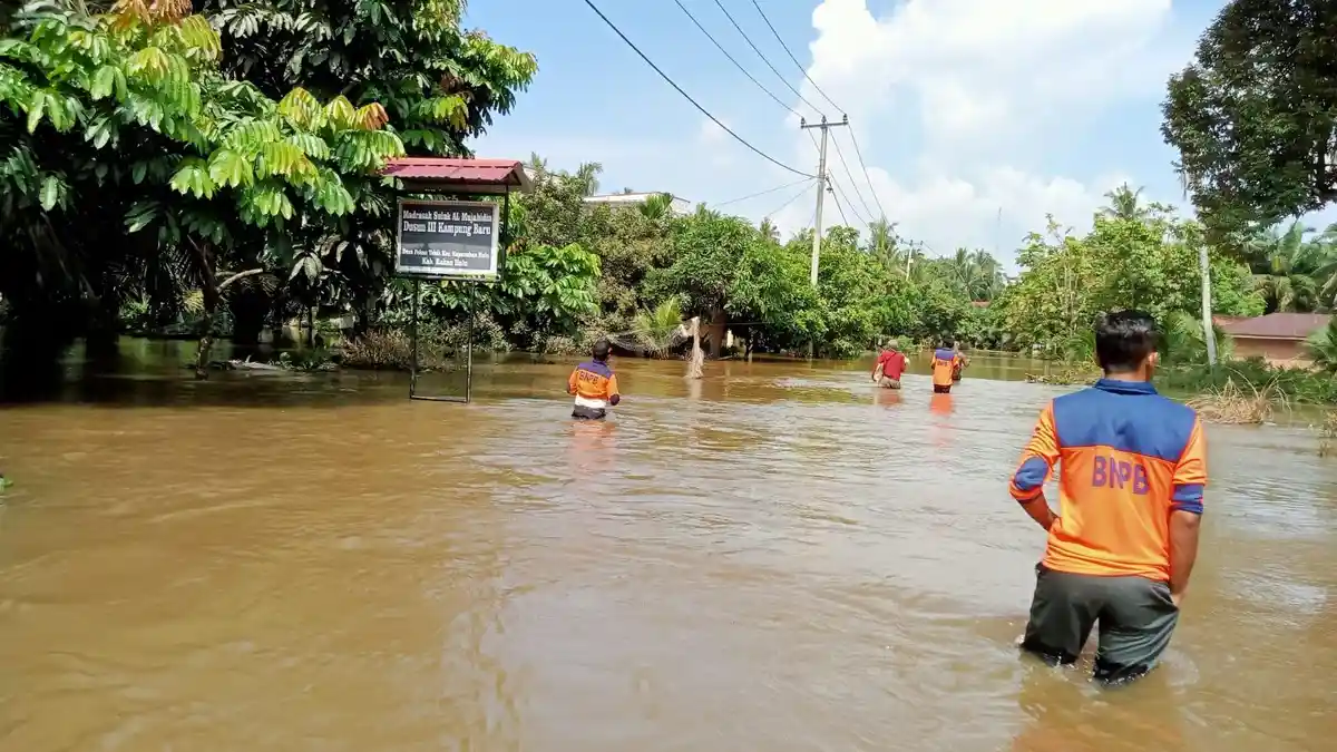 Banjir di Rohul, 2 Desa Terendam, Begini Kondisinya