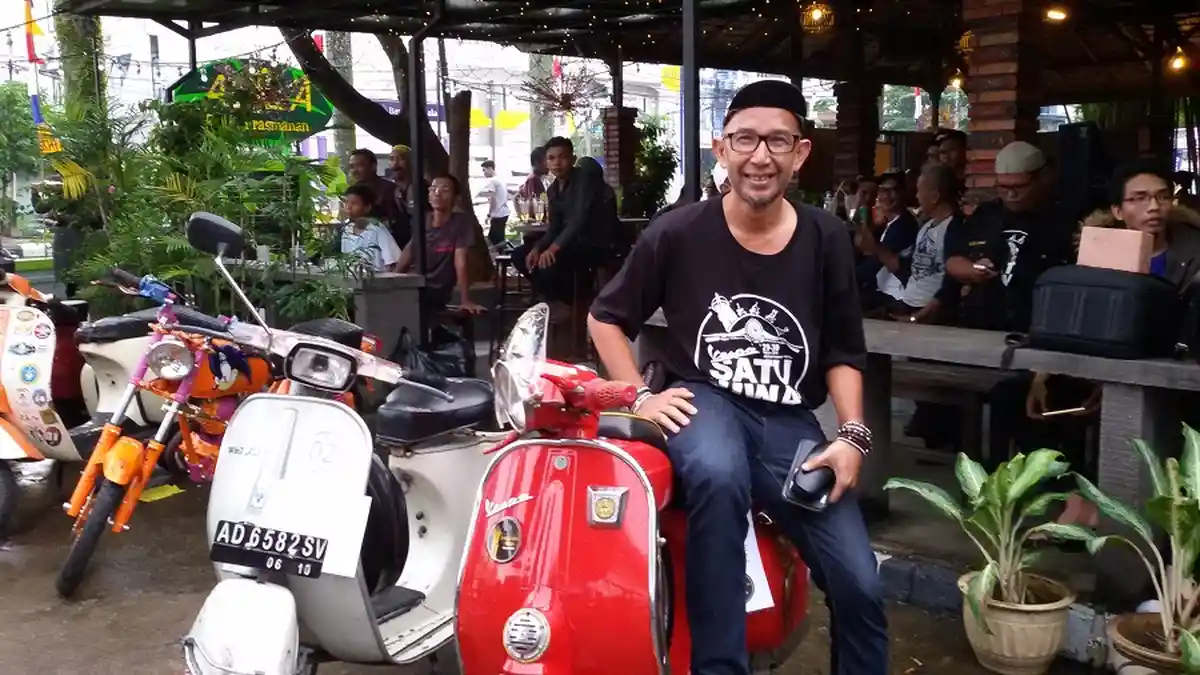 Hanya Diproduksi 5.309 Unit di Seluruh Dunia, Ini Satu-satunya Vespa Super Sprint 90 di Kalbar