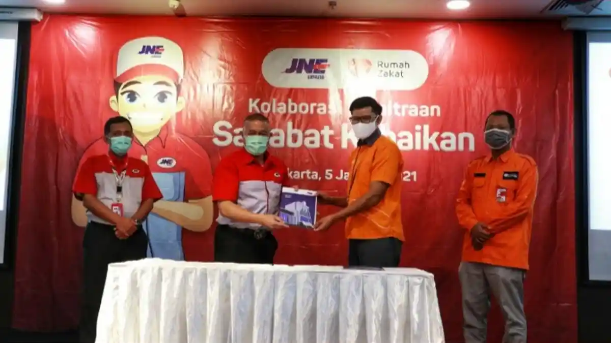 Permudah Bersedekah, JNE Gandeng Rumah Zakat